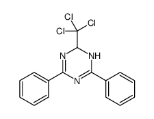 2,6-diphenyl-4-(trichloromethyl)-1,4-dihydro-1,3,5-triazine结构式