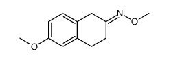 2(1H)-Naphthalenone, 3,4-dihydro-6-methoxy-, O-methyloxime Structure