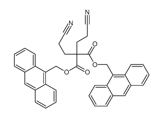 bis(anthracen-9-ylmethyl) 2,2-bis(2-cyanoethyl)propanedioate结构式