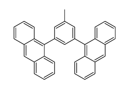 9-(3-anthracen-9-yl-5-methylphenyl)anthracene结构式