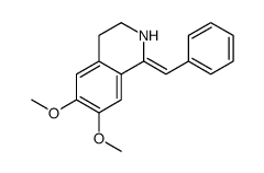 1-benzylidene-6,7-dimethoxy-3,4-dihydro-2H-isoquinoline结构式