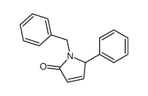 1-benzyl-2-phenyl-2H-pyrrol-5-one Structure