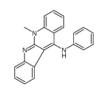 5-methyl-N-phenylindolo[2,3-b]quinolin-11-amine结构式