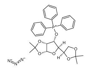 (1,2,5,6-Di-O-isopropyliden-α-D-glucofuranos-3-yloxy)phosphonium-azid Structure