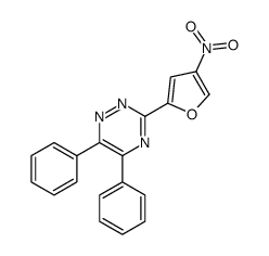 3-(4-nitrofuran-2-yl)-5,6-diphenyl-1,2,4-triazine Structure