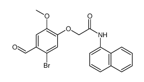 Acetamide, 2-(5-bromo-4-formyl-2-methoxyphenoxy)-N-1-naphthalenyl结构式