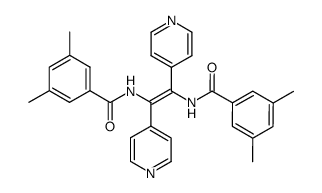 N,N'-Di-(3,5-dimethylbenzoyl)-1,2-di-(4-pyridyl)-vinylenediamine结构式
