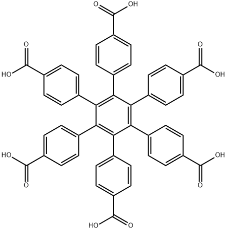 3',4',5',6'-tetrakis(4-carboxyphenyl)-[1,1':2',1''-Terphenyl]-4,4''-dicarboxylic acid Structure