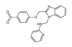 1H-Benzimidazole-1-methanamine, 2-((4-nitrophenoxy)methyl)-N-2-pyridin yl- picture