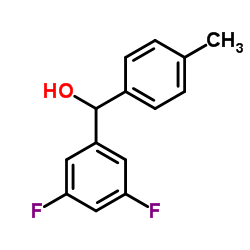 3,5-DIFLUORO-4'-METHYLBENZHYDROL结构式