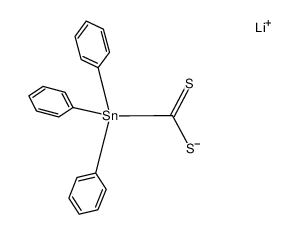 lithium triphenylstannanecarbodithioate结构式