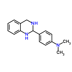 N,N-Dimethyl-4-(1,2,3,4-tetrahydro-2-quinazolinyl)aniline结构式