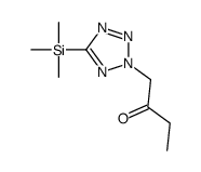 1-(5-trimethylsilyltetrazol-2-yl)butan-2-one Structure