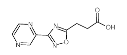 3-(3-PYRAZIN-2-YL-1,2,4-OXADIAZOL-5-YL)PROPANOICACID结构式