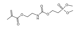 2-Methyl-acrylic acid 2-[2-(dimethoxy-phosphoryl)-ethoxycarbonylamino]-ethyl ester Structure
