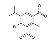 2-bromo-1-isopropyl-4-methyl-3,5-dinitro-benzene结构式