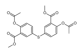 6,6'-diacetoxy-3,3'-sulfanediyl-di-benzoic acid dimethyl ester结构式