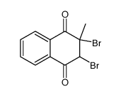 2,3-dibromo-2-methyl-2,3-dihydro-[1,4]naphthoquinone结构式