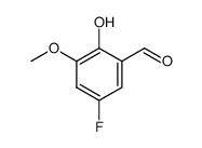 5-fluoro-2-hydroxy-3-methoxybenzaldehyde结构式