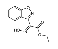 ethyl (E)-2-(benzo[d]isoxazol-3-yl)-2-(hydroxyimino)acetate结构式
