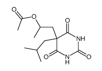 acide (acetyl-2 propyl)-5 (methyl-2 propyl)-5 barbiturique Structure