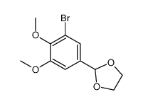 2-(3-bromo-4,5-dimethoxyphenyl)-1,3-dioxolane Structure