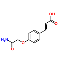 (2E)-3-[4-(2-Amino-2-oxoethoxy)phenyl]acrylic acid结构式