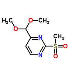 4-(Dimethoxymethyl)-2-(methylsulfonyl)pyrimidine structure