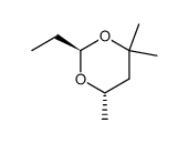 1,3-Dioxane,2-ethyl-4,4,6-trimethyl-结构式