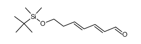 (2E,4E)-7-(tert-butyldimethylsilyloxy)hepta-2,4-dienal结构式