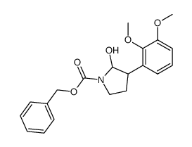 N-(Carbobenzyloxy)-3-(2,3-dimethoxyphenyl)-2-hydroxypyrrolidine结构式