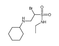 1-bromo-2-(cyclohexylamino)-N-ethylethanesulfonamide结构式