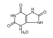 1H-Purine-2,6,8(3H)-trione,7,9-dihydro-,hydrate (1:1)结构式