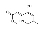 methyl 2-(5-methyl-3-oxopiperazin-2-ylidene)acetate Structure