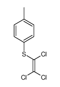 1-methyl-4-(1,2,2-trichloroethenylsulfanyl)benzene Structure