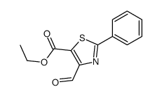 ethyl 4-formyl-2-phenyl-1,3-thiazole-5-carboxylate Structure