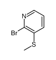 2-bromo-3-methylsulfanylpyridine结构式