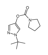 (1-tert-butylpyrazol-4-yl) pyrrolidine-1-carboxylate Structure