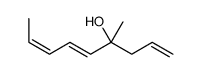 4-methylnona-1,5,7-trien-4-ol结构式