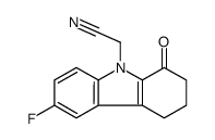 2-(6-fluoro-1-oxo-3,4-dihydro-2H-carbazol-9-yl)acetonitrile Structure