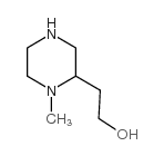 2-Piperazineethanol,1-methyl- structure
