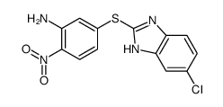 5-[(6-chloro-1H-benzimidazol-2-yl)sulfanyl]-2-nitroaniline Structure