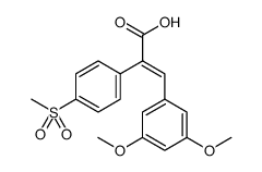 Benzeneacetic acid, α-[(3,5-dimethoxyphenyl)methylene]-4-(methylsulfonyl)-, (αE) Structure