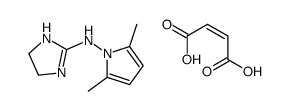(Z)-but-2-enedioic acid,N-(2,5-dimethylpyrrol-1-yl)-4,5-dihydro-1H-imidazol-2-amine结构式