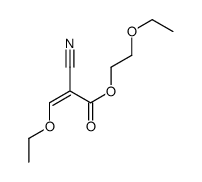 2-ethoxyethyl 2-cyano-3-ethoxyprop-2-enoate Structure