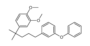 1,2-dimethoxy-4-[2-methyl-5-(3-phenoxyphenyl)pentan-2-yl]benzene Structure