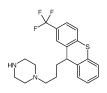 1-[3-[2-(trifluoromethyl)-9H-thioxanthen-9-yl]propyl]piperazine结构式