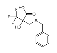 2-(benzylsulfanylmethyl)-3,3,3-trifluoro-2-hydroxypropanoic acid结构式