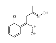 6-[1-(hydroxyamino)-3-hydroxyiminobutylidene]cyclohexa-2,4-dien-1-one Structure