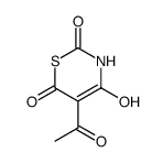 5-乙酰基-4-羟基-2H-1,3-噻嗪-2,6(3h)-二酮结构式